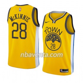 Camiseta Hombre Golden State Warriors Alfonzo Mckinnie 28 2018-19 Nike Amarillo Swingman